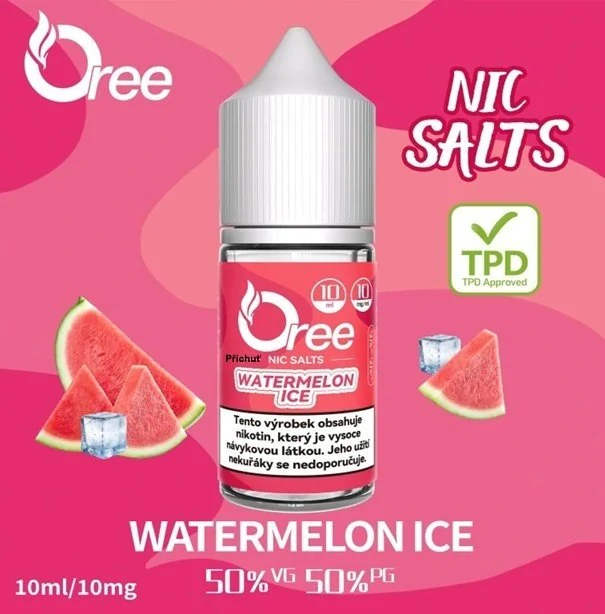 E-liquid Oree SALT Watermelon Ice 10ml - 10mg
