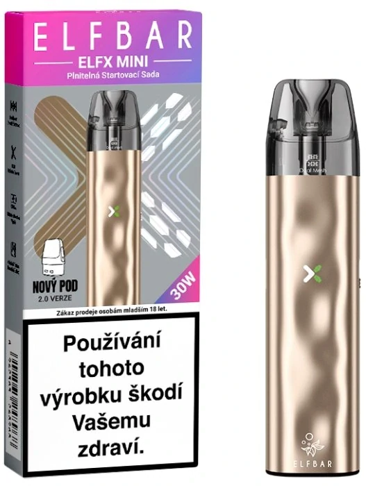 Elektronická cigareta Elf Bar ELFX Mini 1000mAh Gold