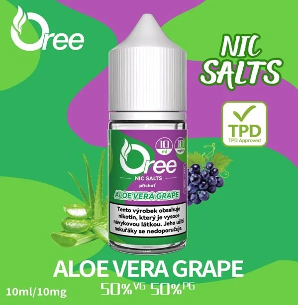 E-liquid Oree SALT Aloe Vera Grape 10ml - 10mg