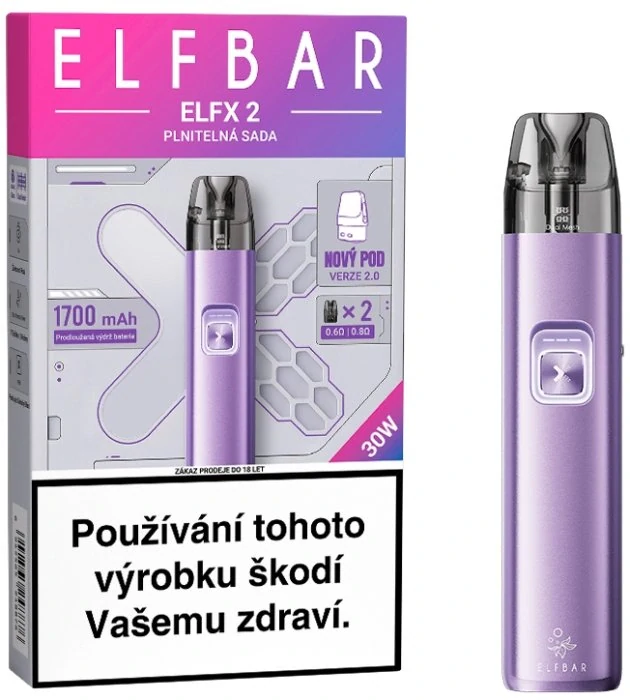 Elektronická cigareta Elf Bar ELFX 2 1700mAh Velvet Purple