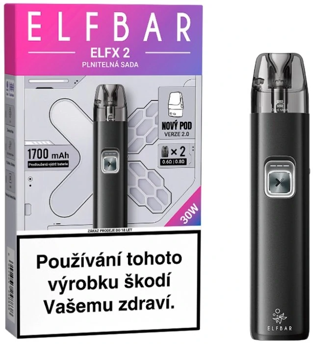 Elektronická cigareta Elf Bar ELFX 2 1700mAh Matte Black
