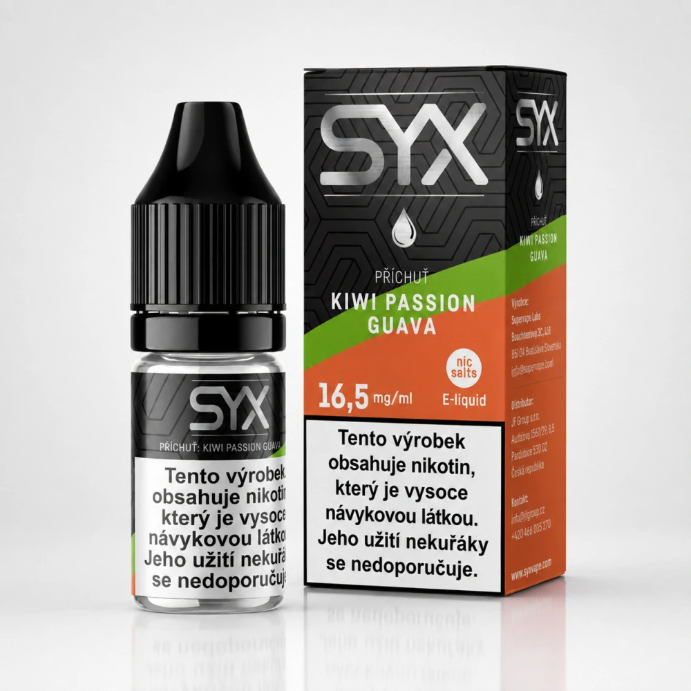 E-liquid SYX NS KIWI PASSION GUAVA 10ml - 16,5mg
