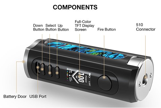 Grip Lost Vape Grus 100W Easy Kit Silver Carbon Fiber
