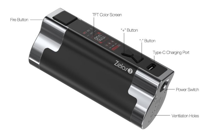 Grip aSpire Zelos 3 80W 3200mAh Easy Kit Silver