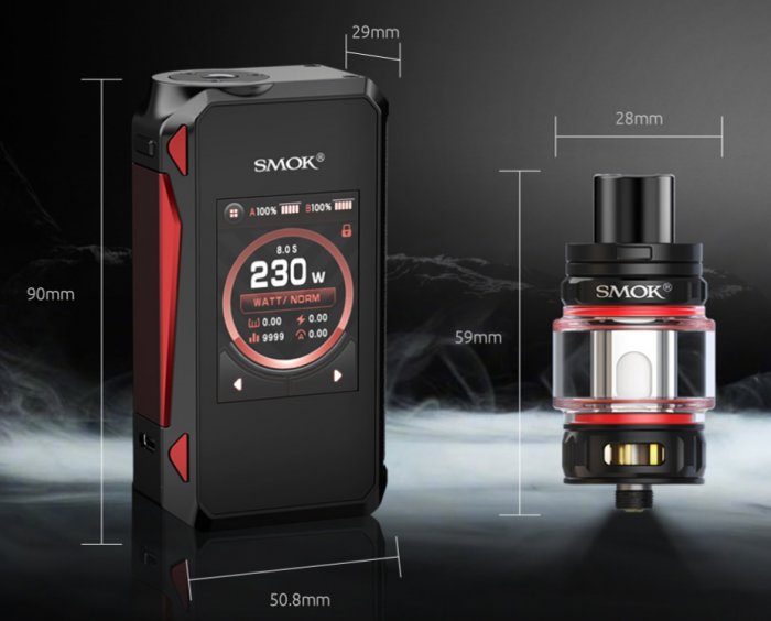 Grip Smoktech G-Priv 4 230W Full Kit Red