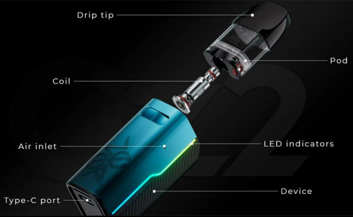 Elektronická cigareta Uwell Caliburn GZ2 850mAh Black