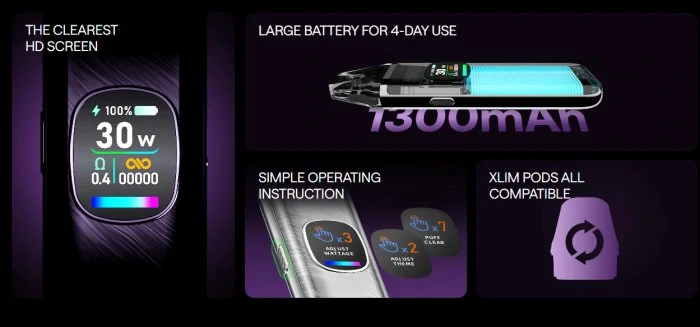 Elektronická cigareta OXVA Xlim Pro 2 1300mAh Black Warrior