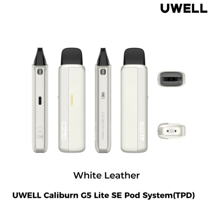 Elektronická cigareta Uwell Caliburn G5 Lite SE Pod 1600mAh White Leather