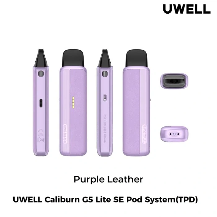 Elektronická cigareta Uwell Caliburn G5 Lite SE Pod 1600mAh Purple Leather