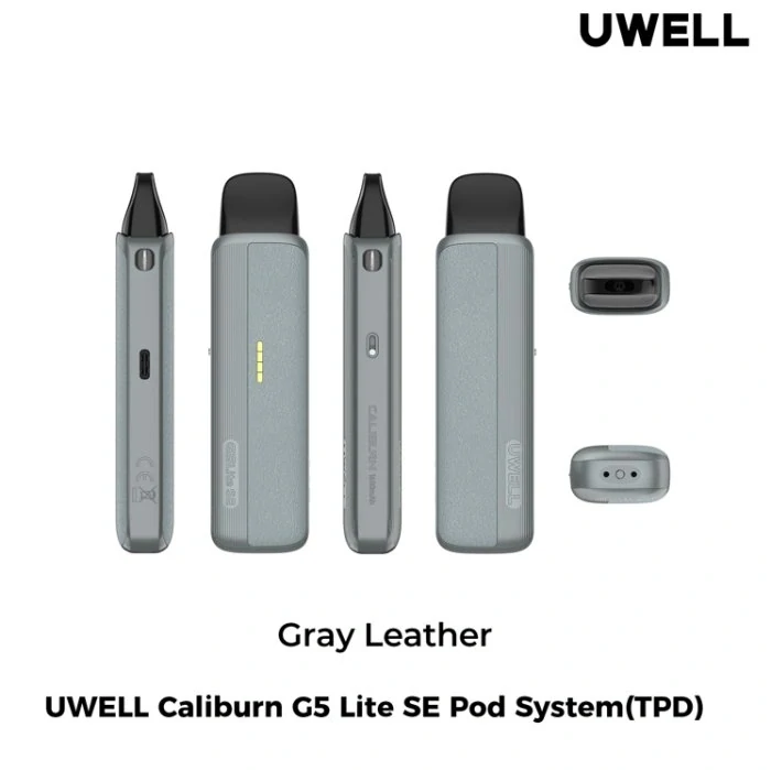 Elektronická cigareta Uwell Caliburn G5 Lite SE Pod 1600mAh Gray Leather