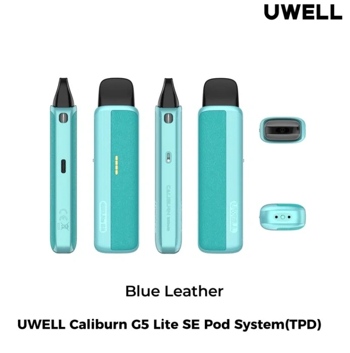 Elektronická cigareta Uwell Caliburn G5 Lite SE Pod 1600mAh Blue Leather