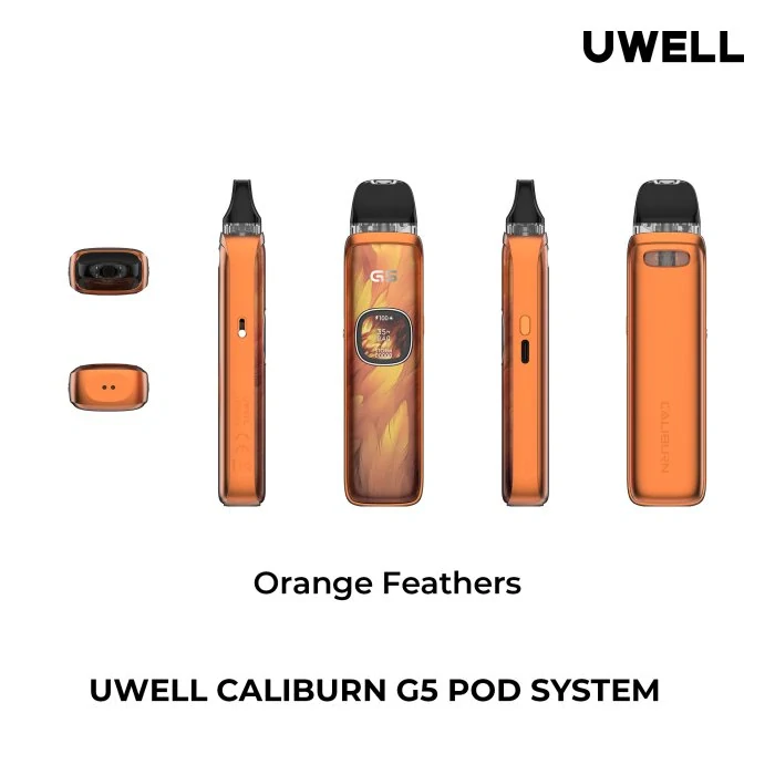 Elektronická cigareta Uwell Caliburn G5 1600mAh Orange Feathers