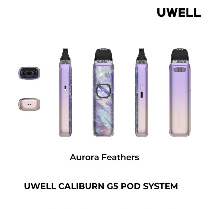 Elektronická cigareta Uwell Caliburn G5 1600mAh Aurora Feathers