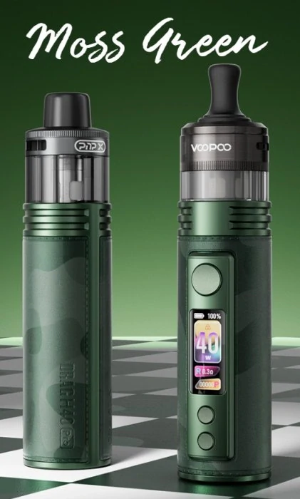 Elektronická cigareta VOOPOO DRAG H40 Pro 2450mAh Moss Green