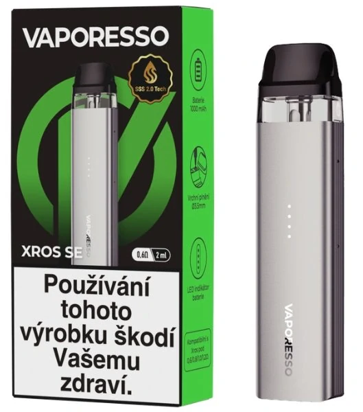 Elektronická cigareta Vaporesso XROS SE 1000mAh Matte Silver