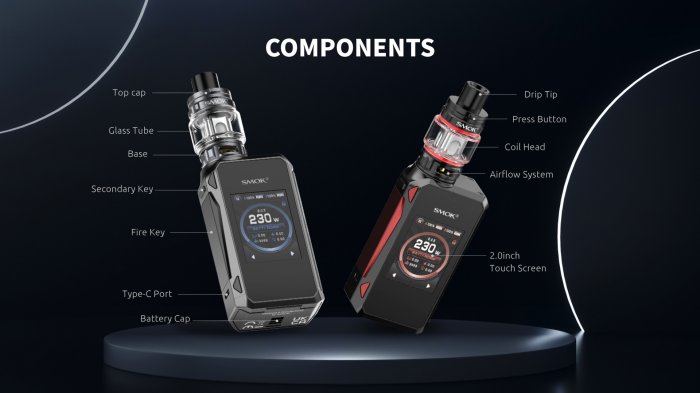 Grip Smoktech G-Priv 4 230W Full Kit Red