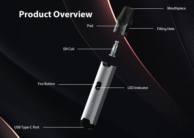 Elektronická cigareta Joyetech EVIO C Pod 800mAh Grey