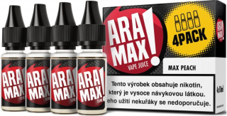 E-liquid ARAMAX 4Pack Max Peach 4x10ml / 6mg