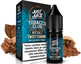 E-liquid Just Juice SALT Tobacco Sweet Cubano 10ml - 11mg