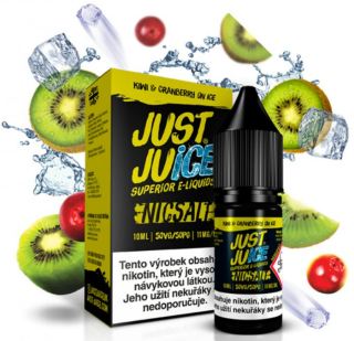 E-liquid Just Juice SALT Kiwi & Cranberry On Ice 10ml - 11mg