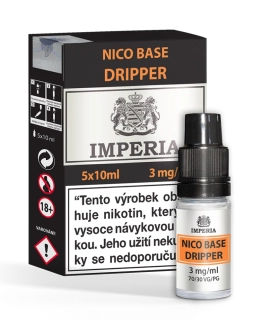 Nikotinová báze IMPERIA Dripper PG30/VG70 5x10ml - 3mg