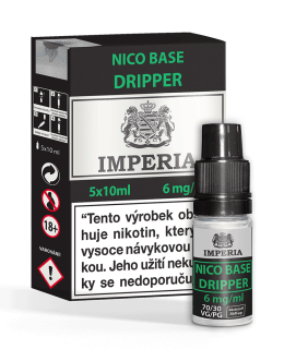 Nikotinová báze IMPERIA Dripper PG30/VG70 5x10ml - 6mg