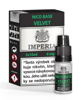 Nikotinová báze IMPERIA Velvet PG20/VG80 5x10ml - 6mg