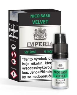 Nikotinová báze IMPERIA Velvet PG20/VG80 5x10ml - 6mg