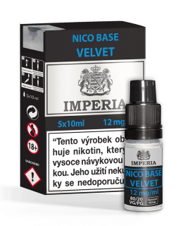 Nikotinová báze IMPERIA Velvet PG20/VG80 5x10ml - 12mg