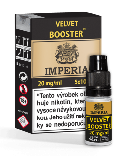 Nikotinový Booster IMPERIA Velvet PG20/VG80 5x10ml - 20mg
