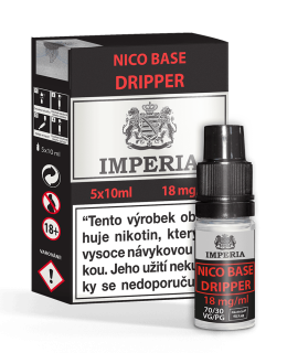 Nikotinová báze IMPERIA Dripper PG30/VG70 5x10ml - 18mg