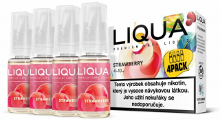 E-liquid LIQUA 4Pack Strawberry 4x10ml / 3mg