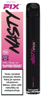 Jednorázová elektronická cigareta Nasty Juice Air Fix Blackcurrant Cotton Candy 10mg