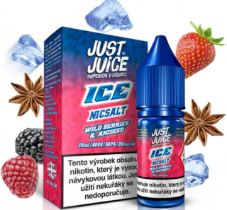E-liquid Just Juice SALT ICE Wild Berries & Aniseed 10ml - 20mg