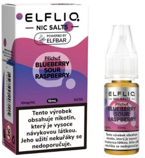 E-liquid ELFLIQ Nic SALT Blueberry Sour Raspberry 10ml - 10mg