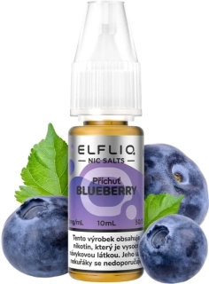 E-liquid ELFLIQ Nic SALT Blueberry 10ml - 20mg