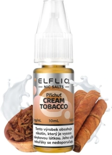 E-liquid ELFLIQ Nic SALT Cream Tobacco 10ml - 20mg