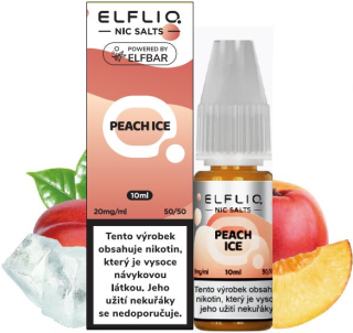E-liquid ELFLIQ Nic SALT Peach Ice 10ml - 20mg