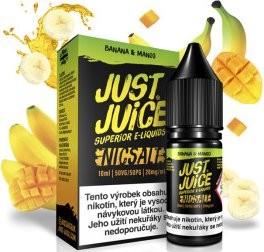 E-liquid Just Juice SALT Banana & Mango 10ml - 20mg