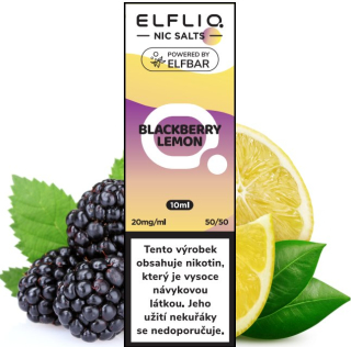 E-liquid ELFLIQ Nic SALT Blackberry Lemon 10ml - 20mg