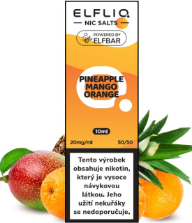 E-liquid ELFLIQ Nic SALT Pineapple Mango Orange 10ml - 20mg