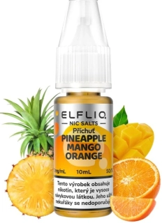 E-liquid ELFLIQ Nic SALT Pineapple Mango Orange 10ml - 10mg