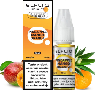 E-liquid ELFLIQ Nic SALT Pineapple Mango Orange 10ml - 10mg
