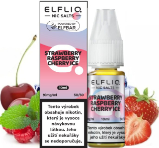 E-liquid ELFLIQ Nic SALT Strawberry Raspberry Cherry Ice 10ml - 10mg
