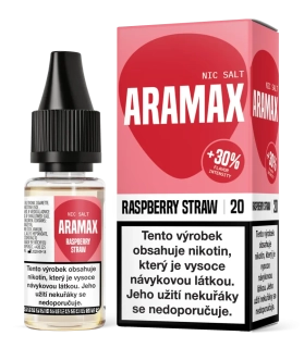 E-liquid Aramax Salt Raspberry Straw 10ml - 20mg