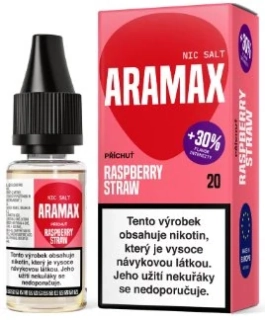 E-liquid Aramax Salt Raspberry Straw 10ml - 20mg