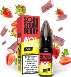 E-liquid Riot BAR EDTN Salt Sour Strawberry 10ml - 10mg