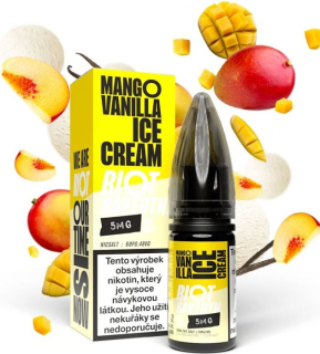 E-liquid Riot BAR EDTN Salt Mango Vanilla Ice Cream 10ml - 20mg