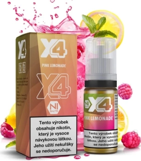E-liquid X4 Bar Juice Pink Lemonade 10ml - 10mg
