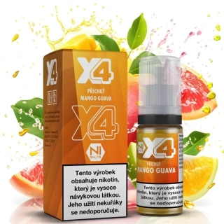 E-liquid X4 Bar Juice Mango Guava 10ml - 10mg